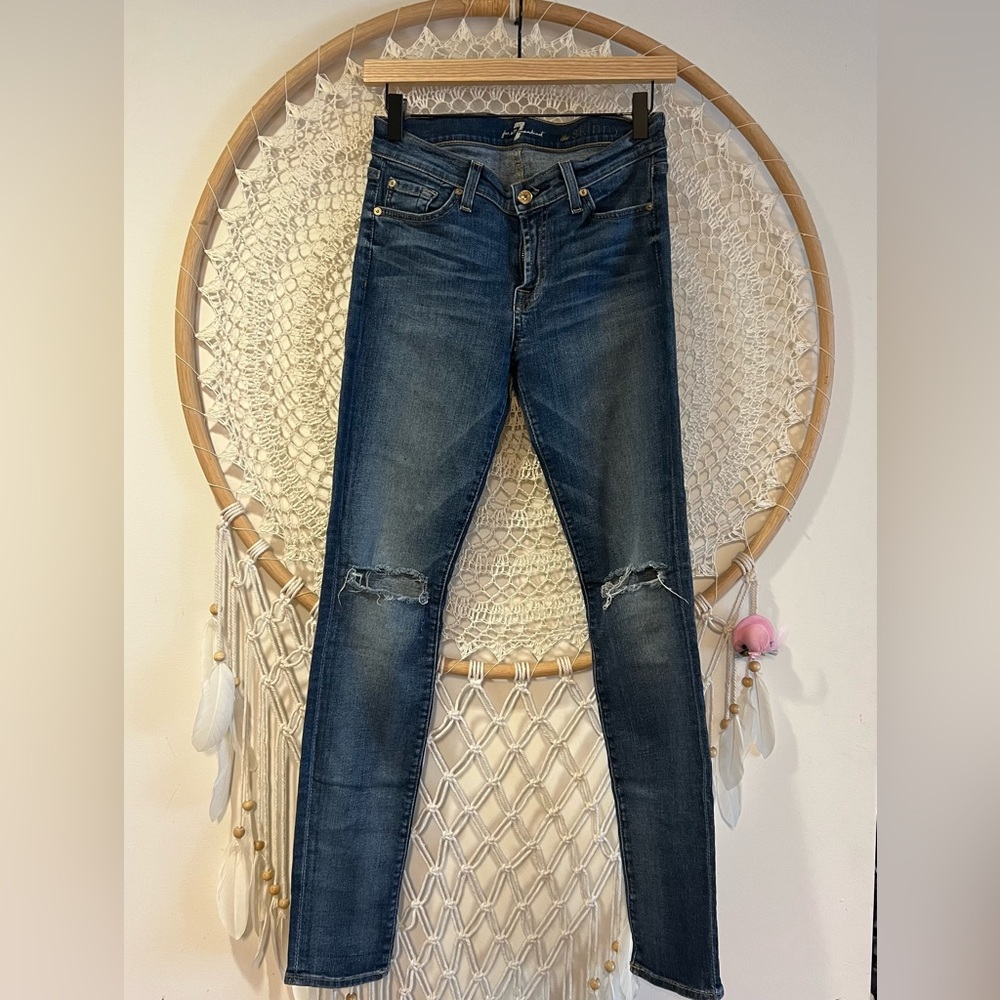 7 For Mankind Midrise Skinny Jeans